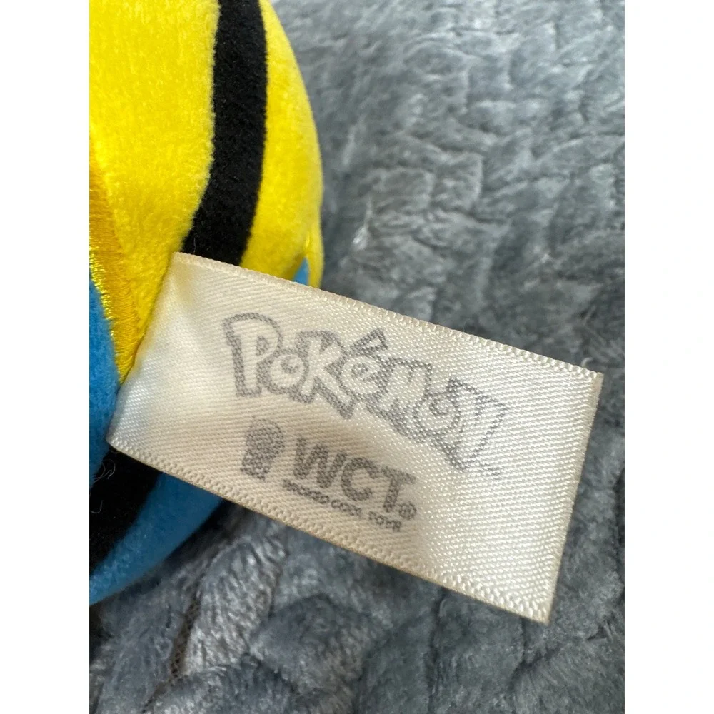 Pokemon Quick Ball Plush Blue Yellow Wicked Cool Toys WCT Stuffed‎ Toy 5 Inch